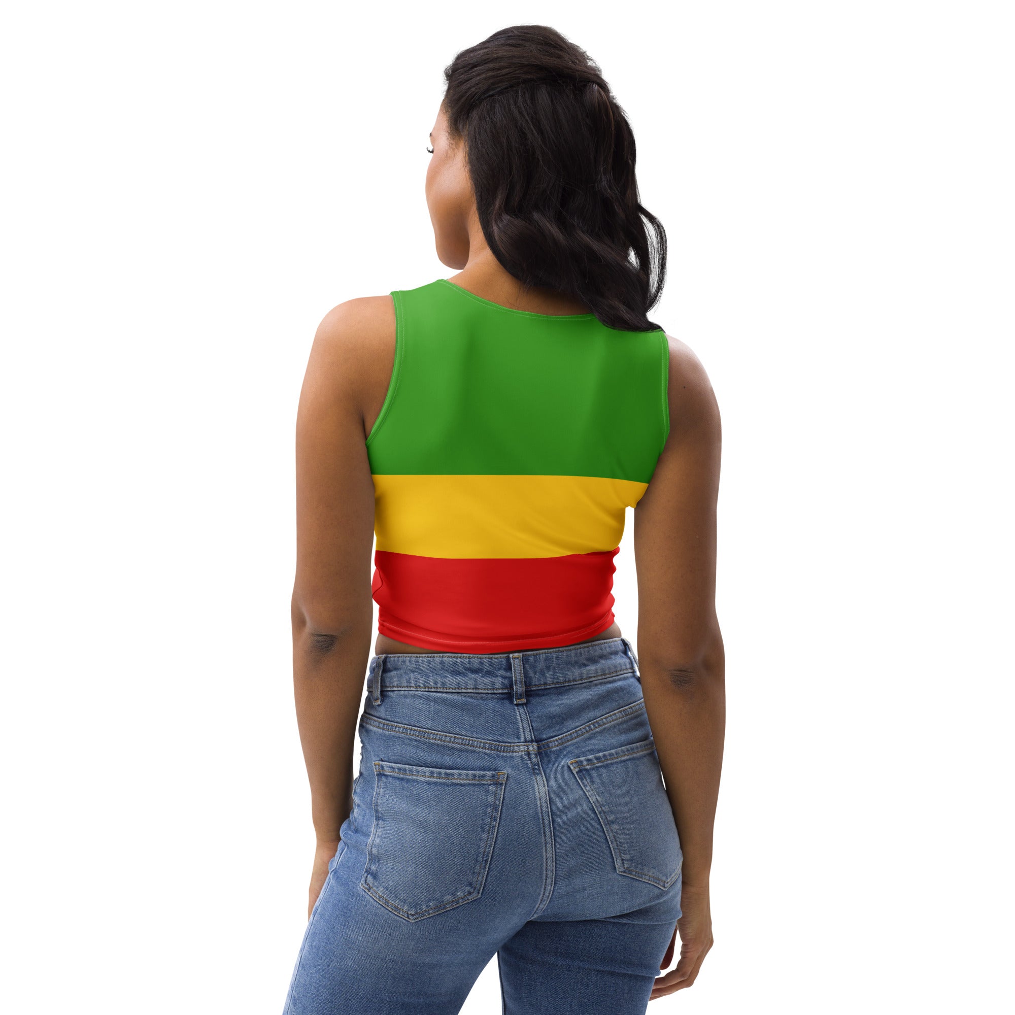 Rasta Flag Crop Top - Conscious Apparel Store