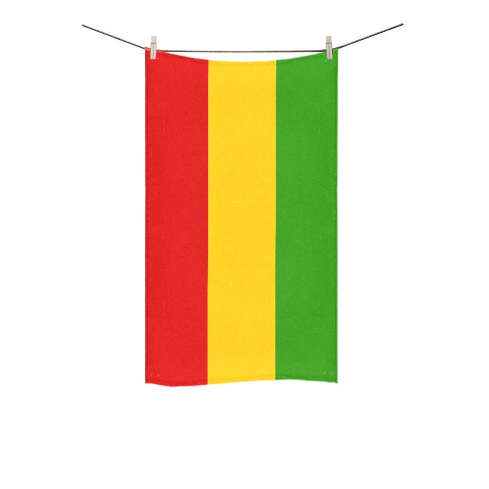 Rasta Flag Custom Towel 16"x28" - Conscious Apparel Store