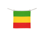 Rasta Flag Square Towel 13“x13” - Conscious Apparel Store