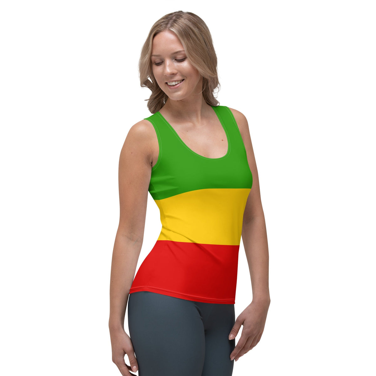 Rasta Flag Women's Tank Top - Conscious Apparel Store