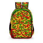 Rastafarian Flag Camo Casual Backpack - Conscious Apparel Store