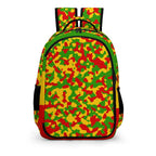 Rastafarian Flag Camo Casual Backpack - Conscious Apparel Store