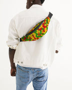 Rastafarian Flag Camo Crossbody Sling Bag - Conscious Apparel Store
