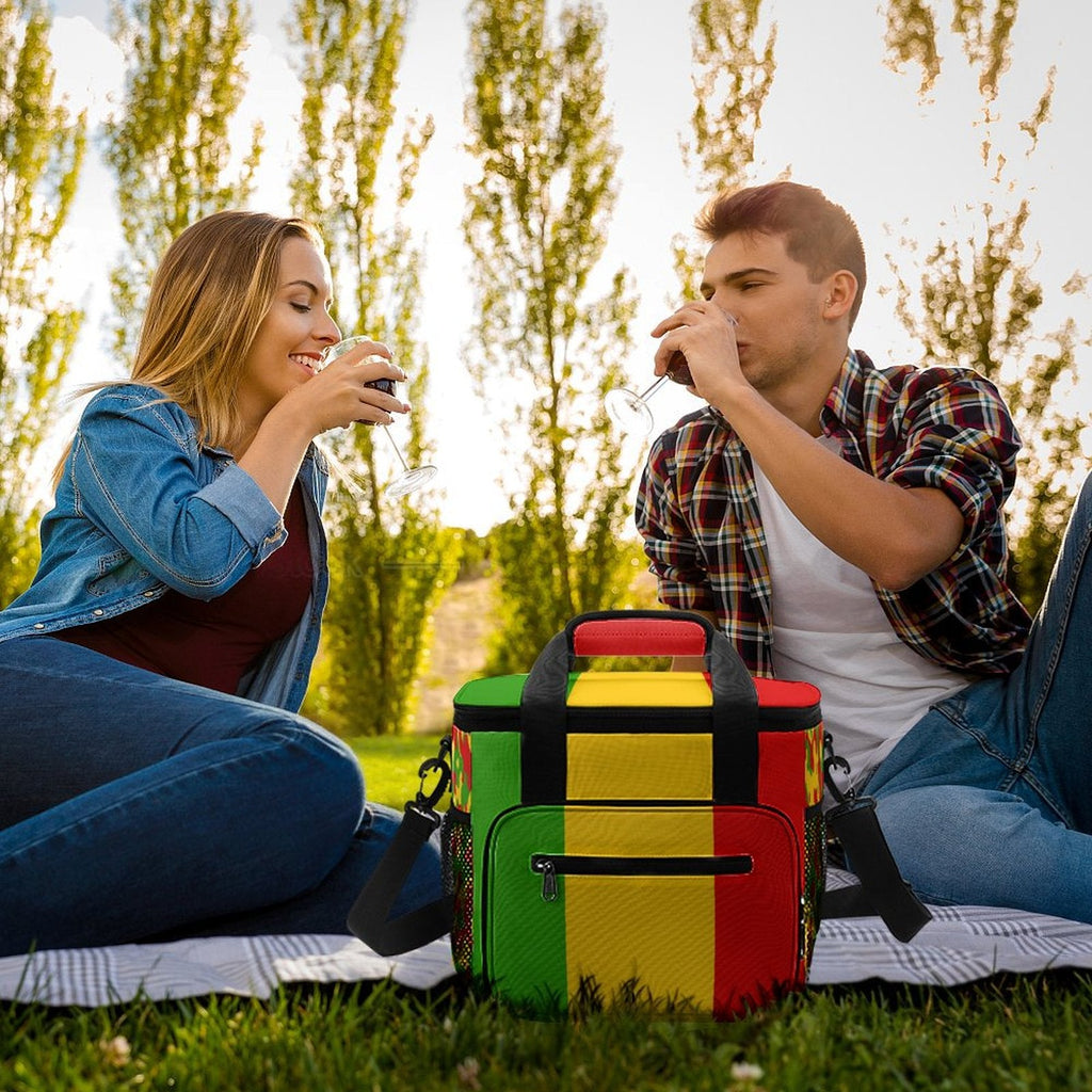 Rastafarian Flag Insulated Cooler Bag - Conscious Apparel Store