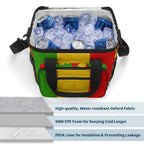 Rastafarian Flag Insulated Cooler Bag - Conscious Apparel Store