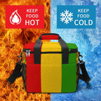 Rastafarian Flag Insulated Cooler Bag - Conscious Apparel Store