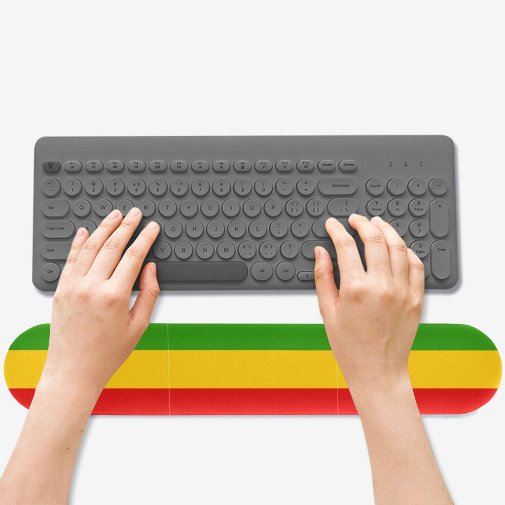 Rastafarian Flag Keyboard Wrist Rest Pad - Conscious Apparel Store