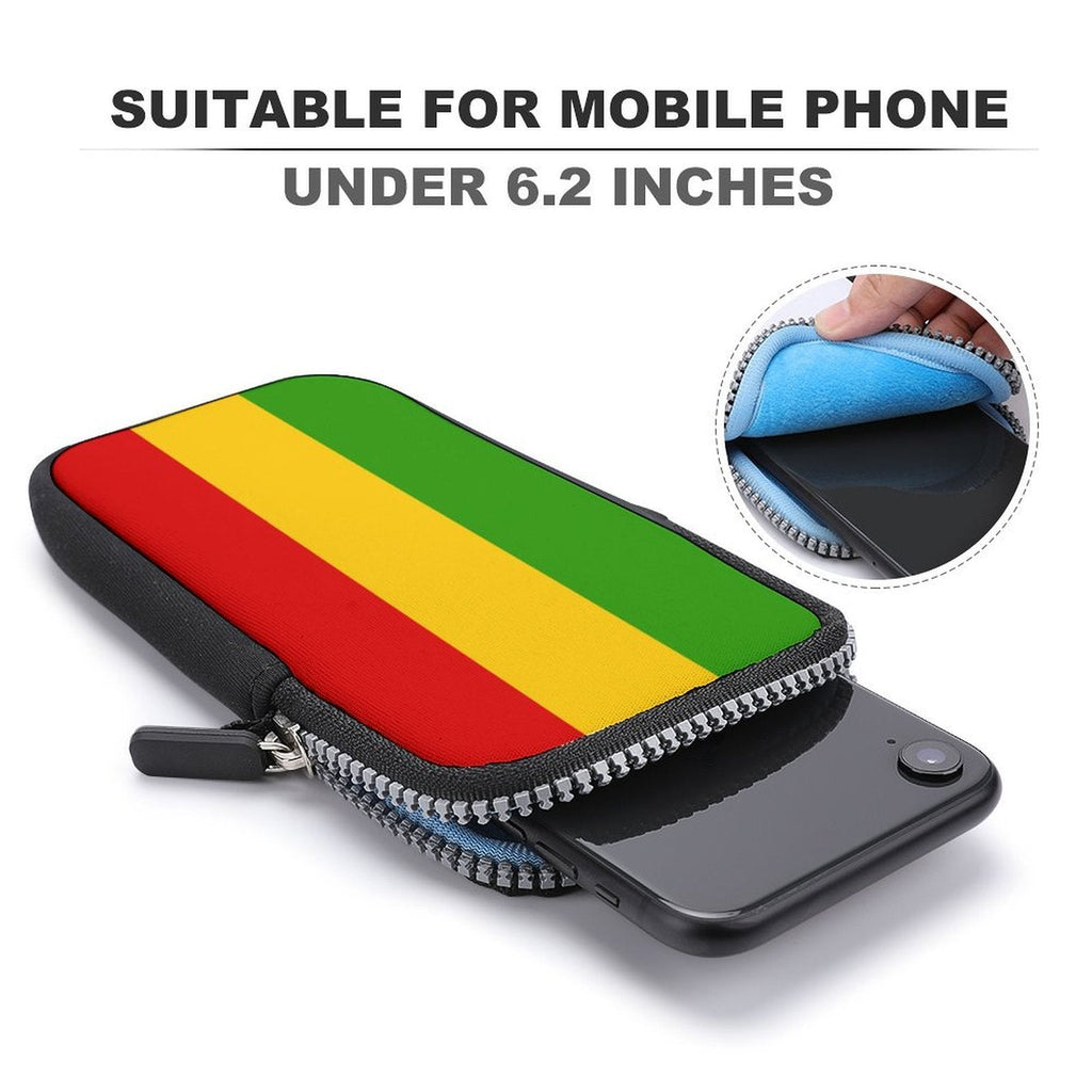 Rastafarian Flag Mobile Phone Purse - Conscious Apparel Store