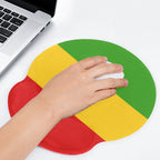 Rastafarian Flag Mouse Pad with Wrist Rest Support - Conscious Apparel Store
