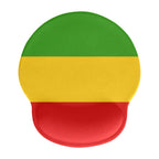 Rastafarian Flag Mouse Pad with Wrist Rest Support - Conscious Apparel Store