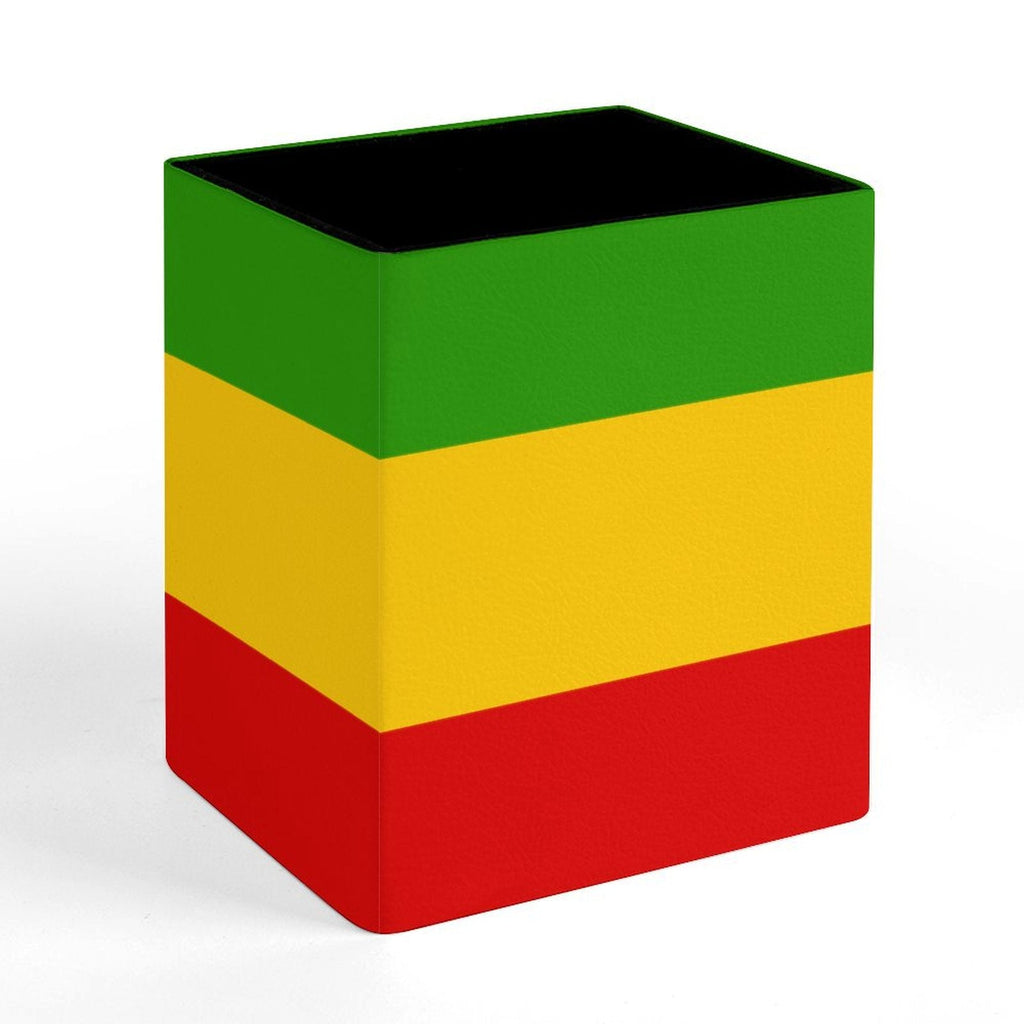 Rastafarian Flag Square Pen Holder - Conscious Apparel Store