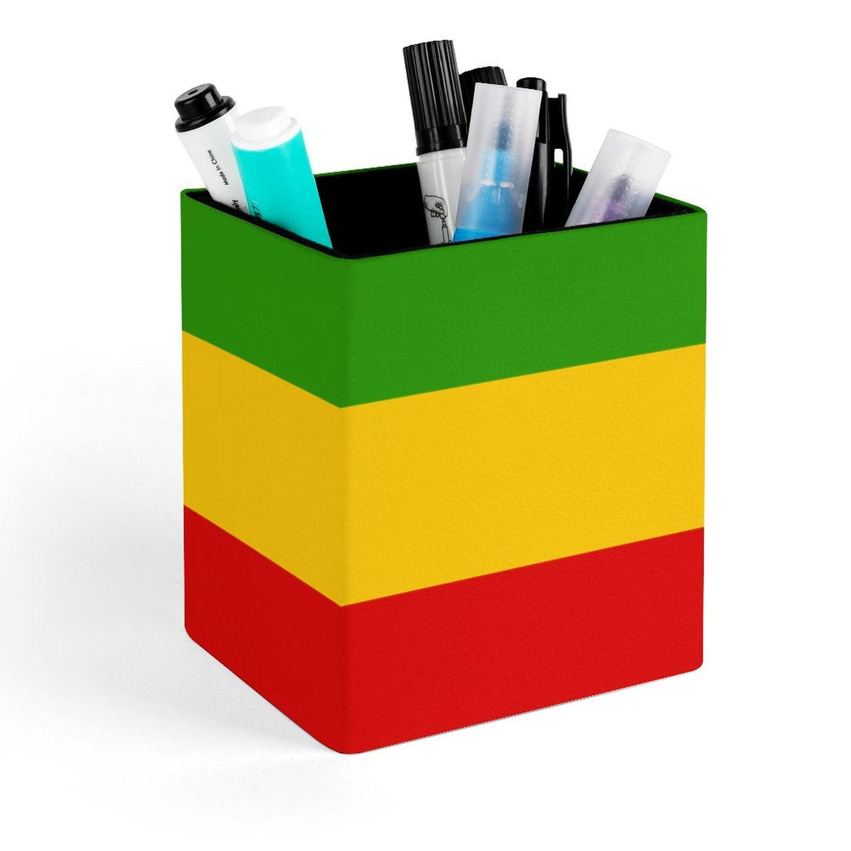 Rastafarian Flag Square Pen Holder - Conscious Apparel Store