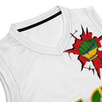 Rastafarian Flag (White) Premium Sport Jersey Tank Top - Conscious Apparel Store