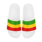 Rastafarian Flag Women's Slide Sandals - Conscious Apparel Store