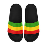 Rastafarian Flag Women's Slide Sandals - Conscious Apparel Store