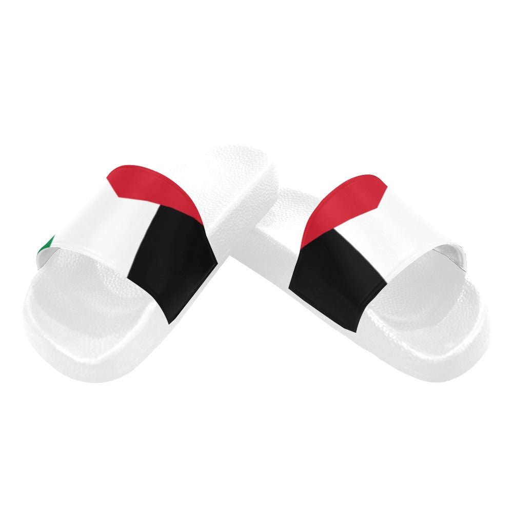 Rastafarian Flag Women's Slide Sandals - Conscious Apparel Store