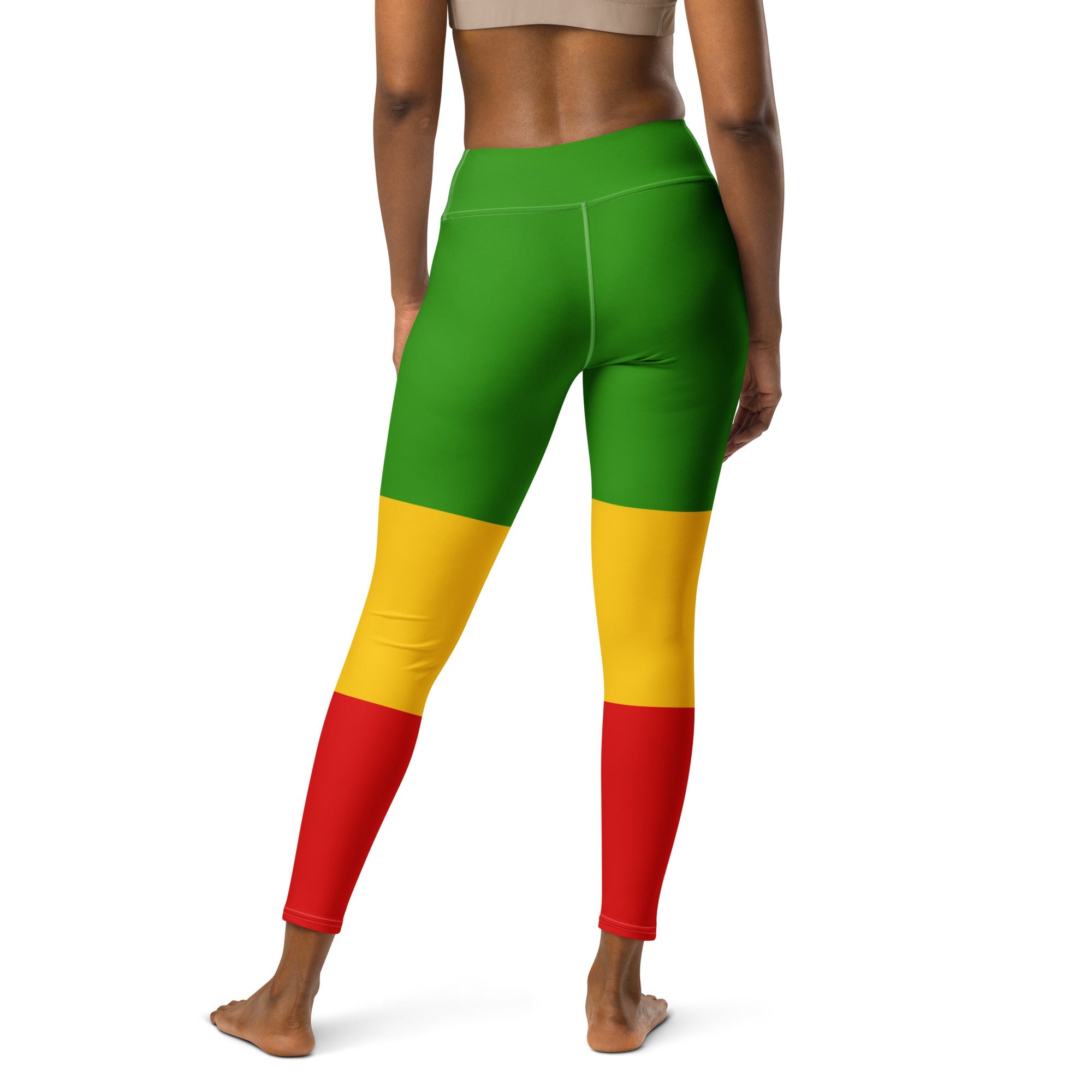 Rastafarian Flag Yoga Leggings - Conscious Apparel Store