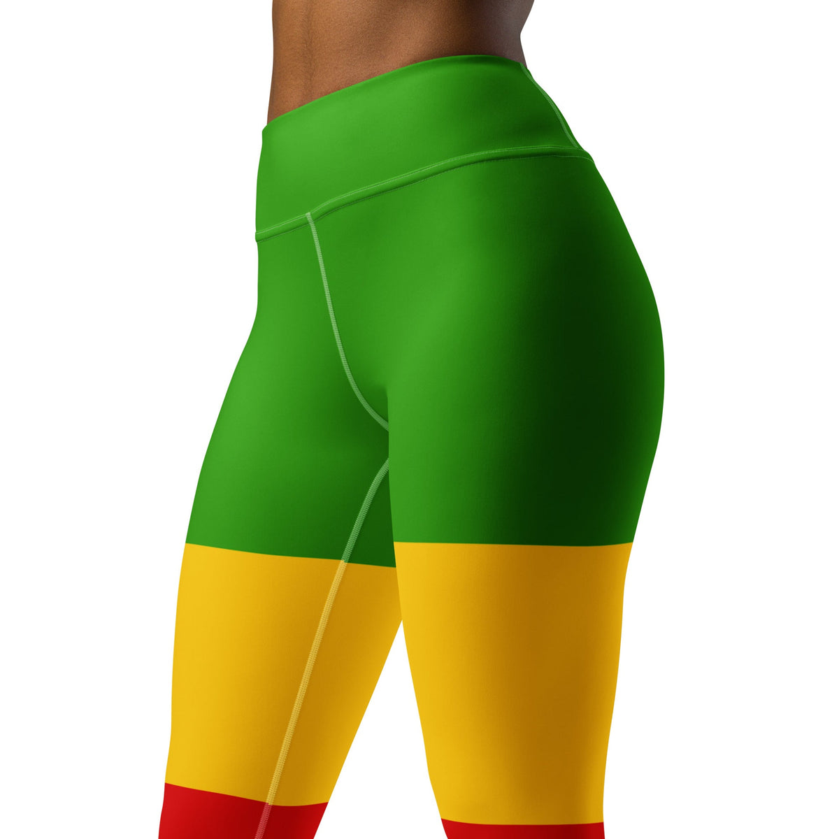 Rastafarian Flag Yoga Leggings - Conscious Apparel Store