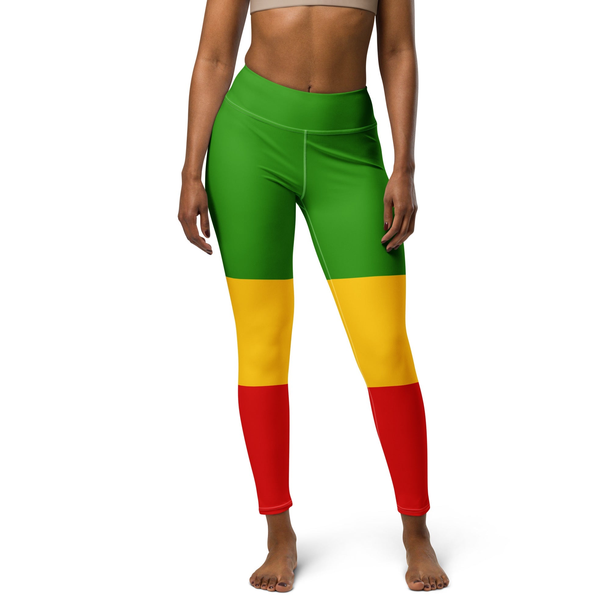 Rastafarian Flag Yoga Leggings - Conscious Apparel Store