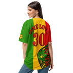 Rastafarian Football Themed Button-Down Sport Jersey - Conscious Apparel Store