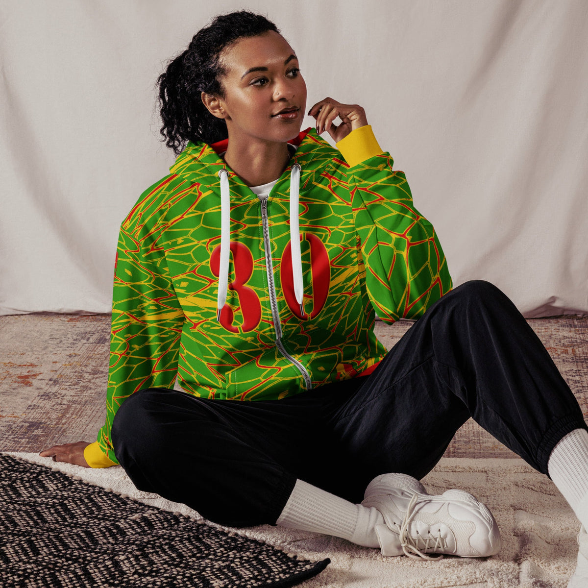 Rastafarian Football Unisex zip hoodie - Conscious Apparel Store