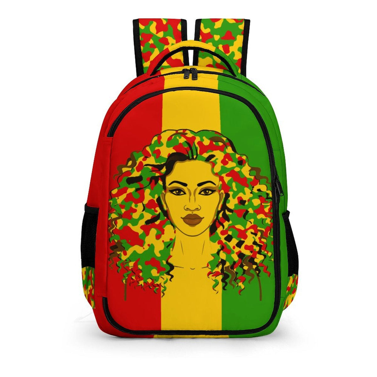 Rastafarian Girl Casual Backpack - Conscious Apparel Store