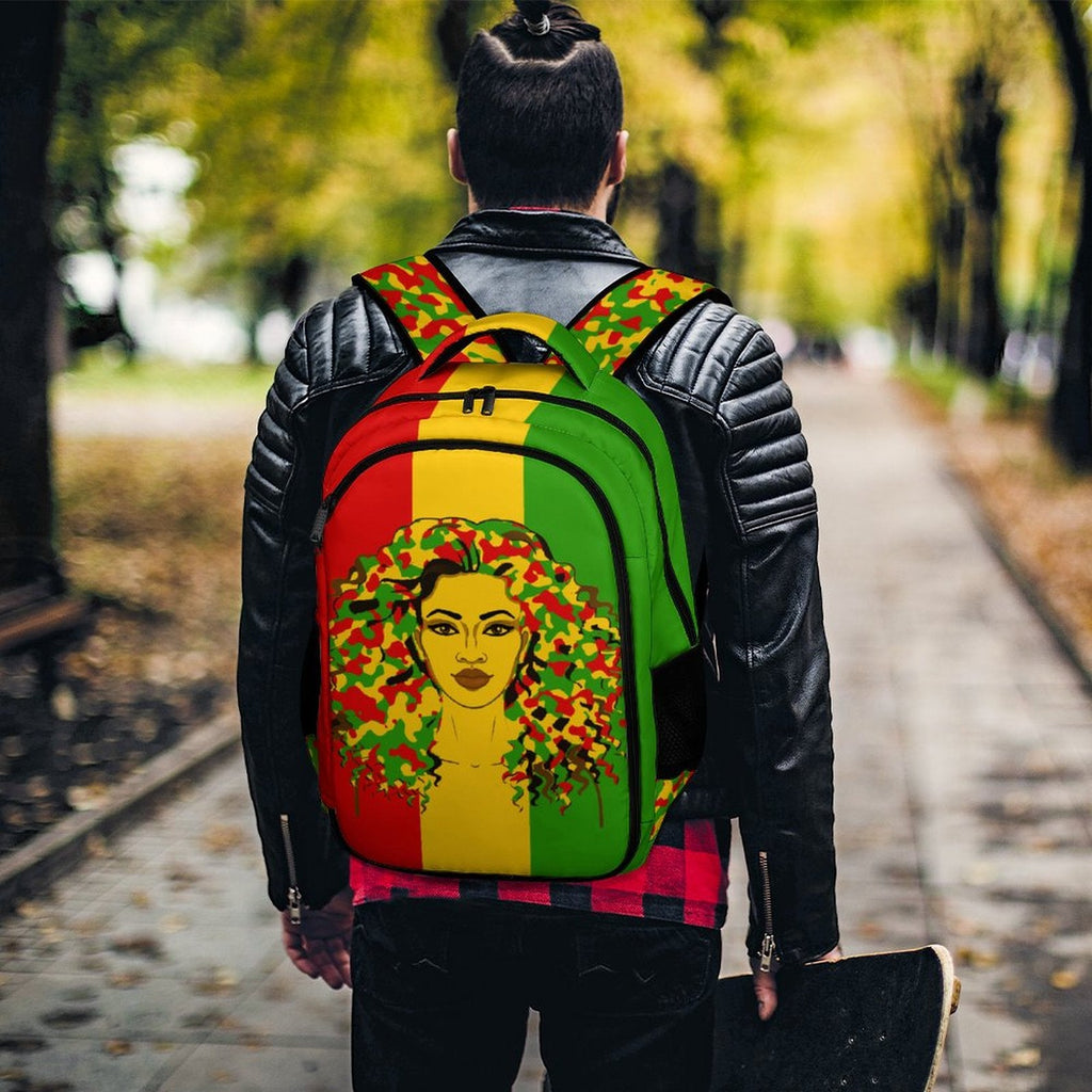 Rastafarian Girl Casual Backpack - Conscious Apparel Store