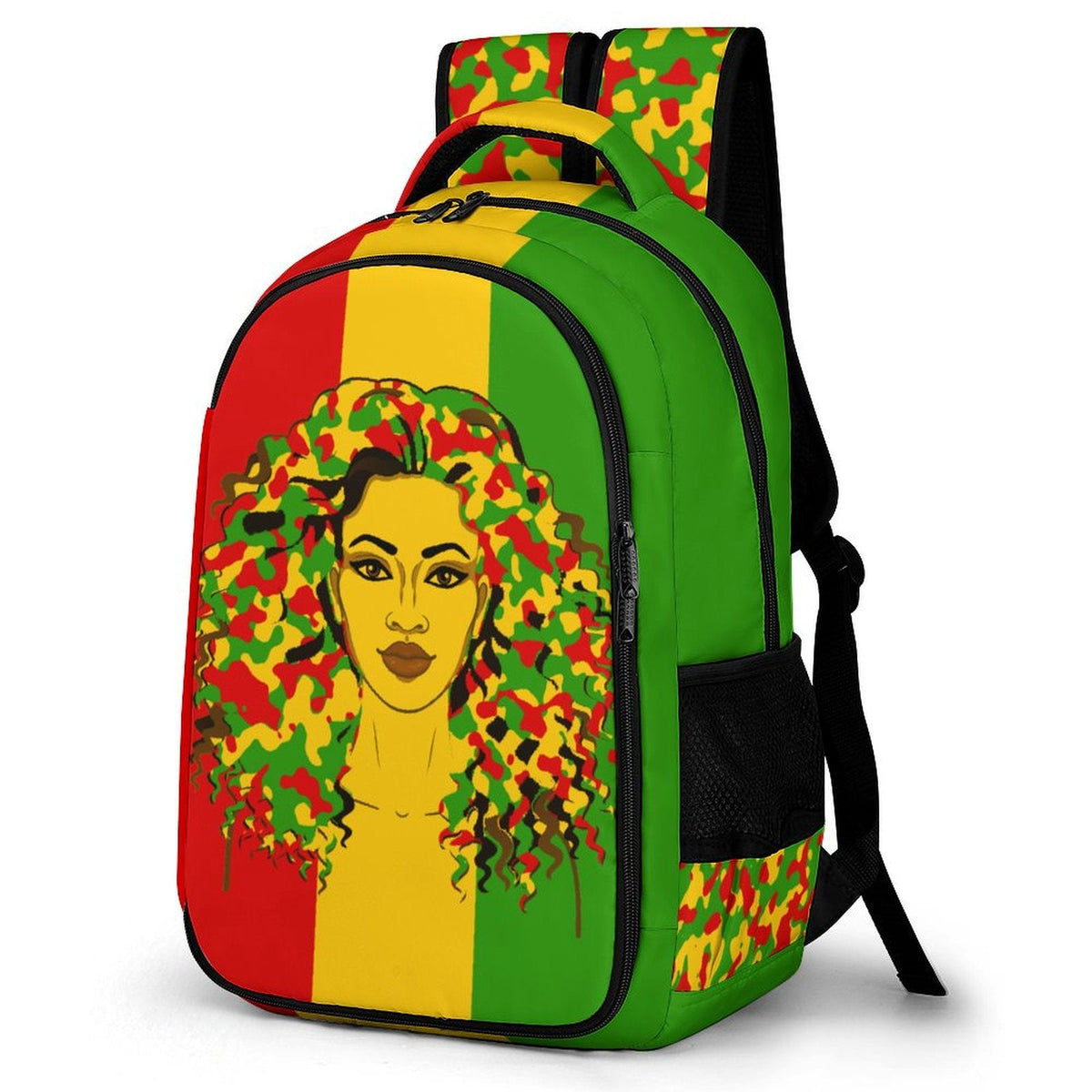 Rastafarian Girl Casual Backpack - Conscious Apparel Store