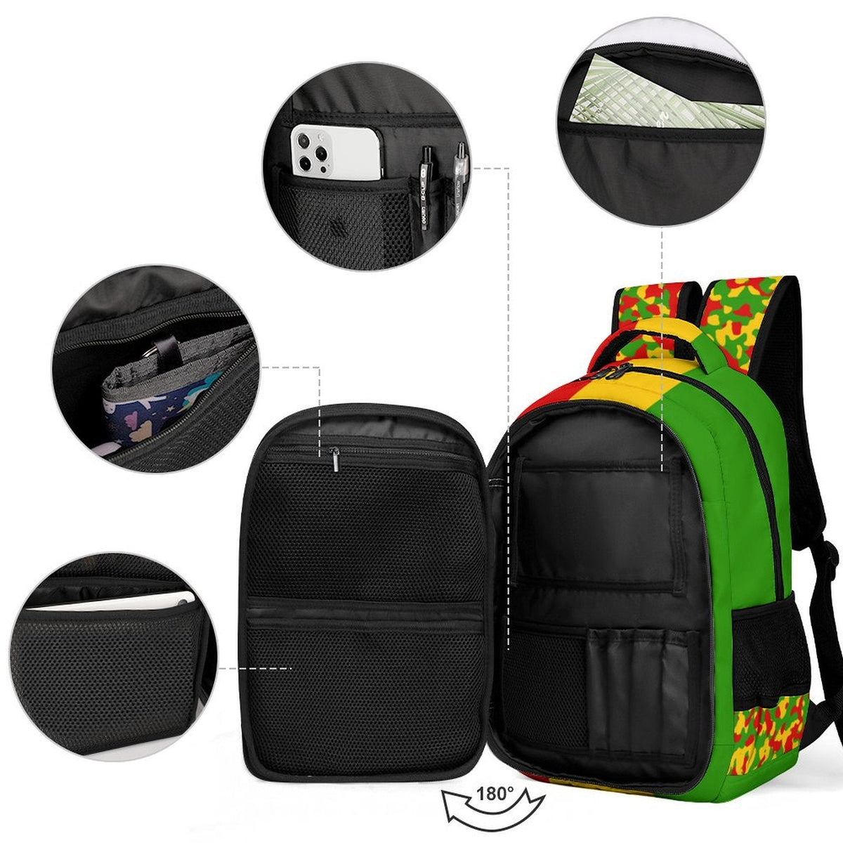 Rastafarian Girl Casual Backpack - Conscious Apparel Store