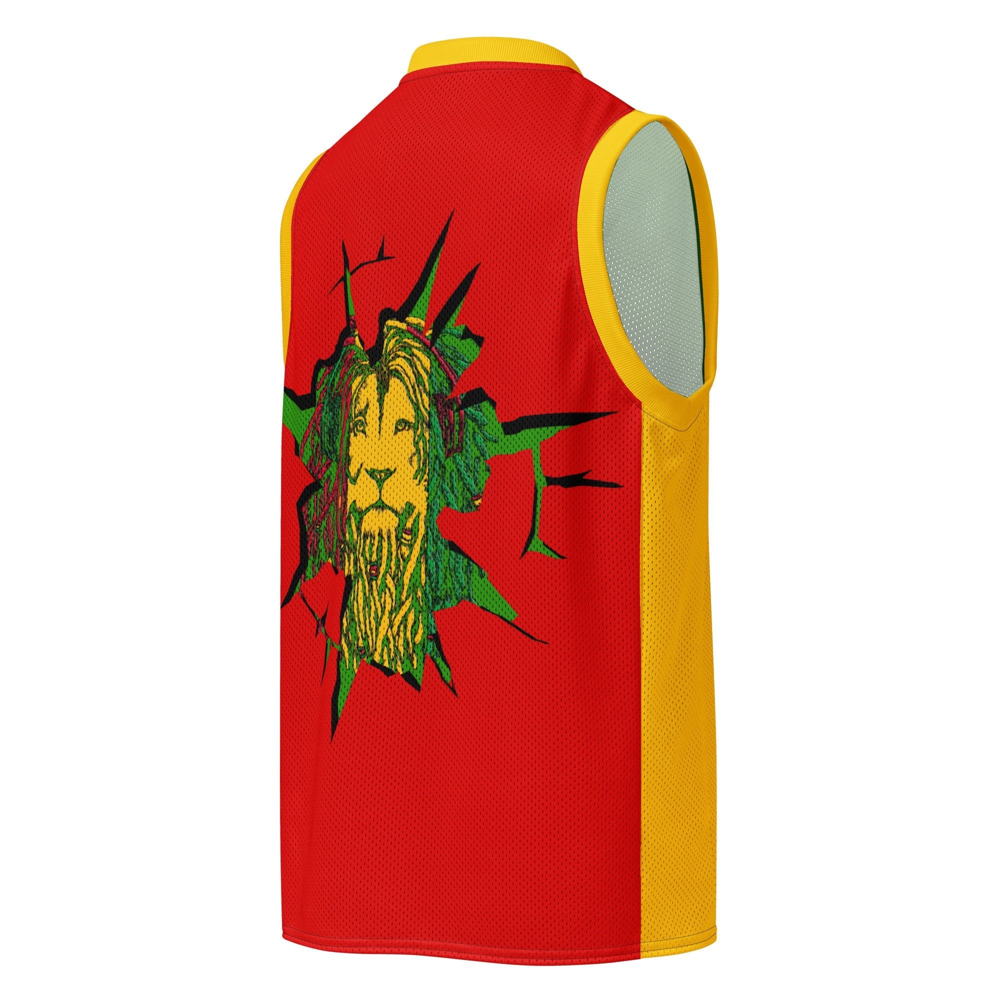 Rastafarian Lion Premium Sport Jersey Tank Top - Conscious Apparel Store