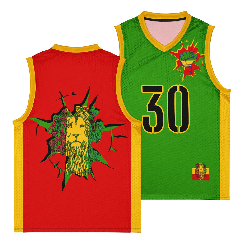 Rastafarian Lion Premium Sport Jersey Tank Top - Conscious Apparel Store