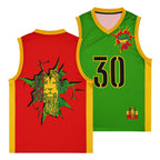 Rastafarian Lion Premium Sport Jersey Tank Top - Conscious Apparel Store