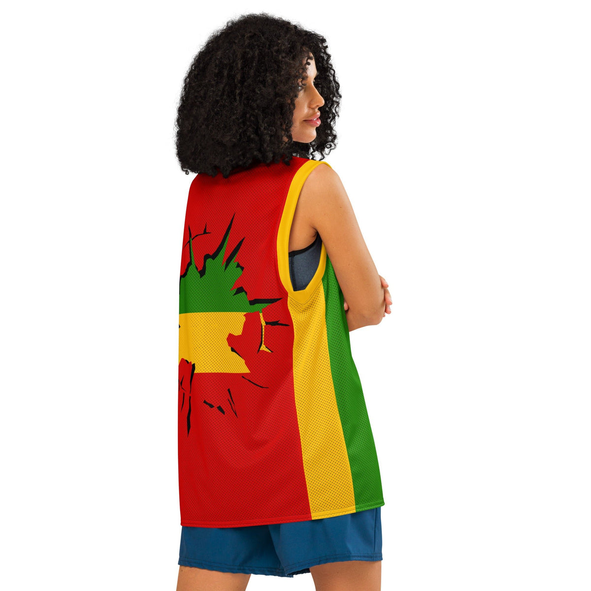 Rastafarian Premium Sport Jersey Tank Top - Conscious Apparel Store