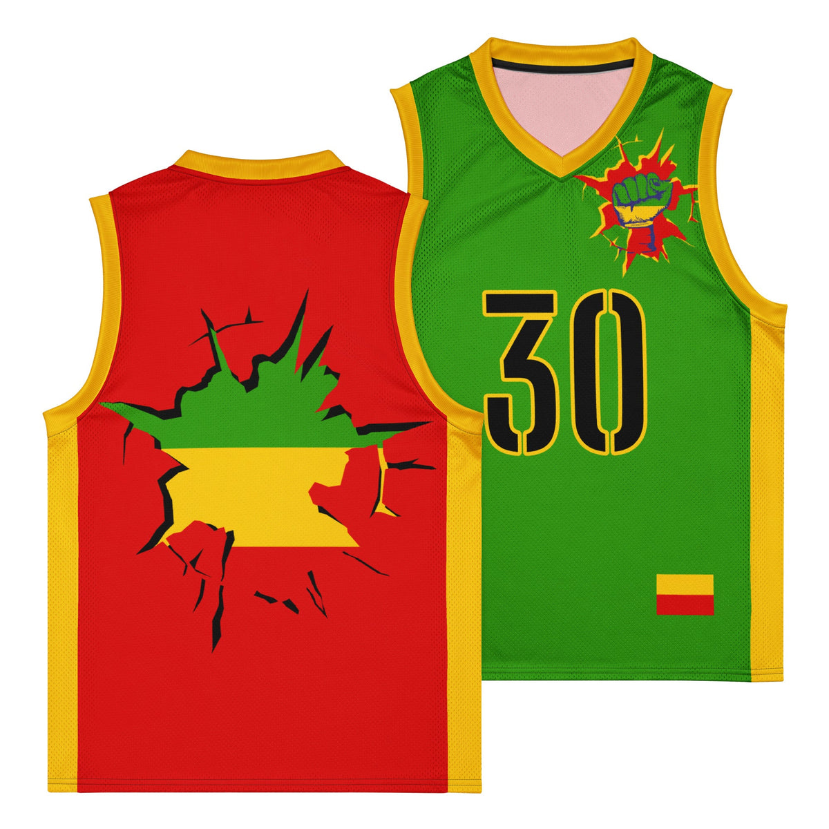 Rastafarian Premium Sport Jersey Tank Top - Conscious Apparel Store