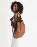 Red Hieroglyphics Canvas Drawstring Bag - Conscious Apparel Store