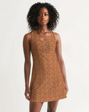Red Hieroglyphics Women's All-Over Print Racerback Dress - Conscious Apparel Store