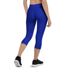 South Africa Blue Capri Leggings - Conscious Apparel Store