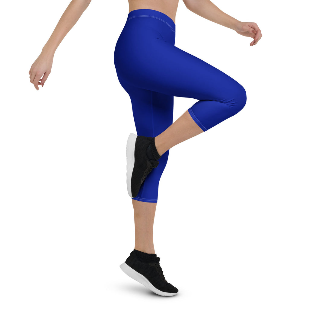 South Africa Blue Capri Leggings - Conscious Apparel Store