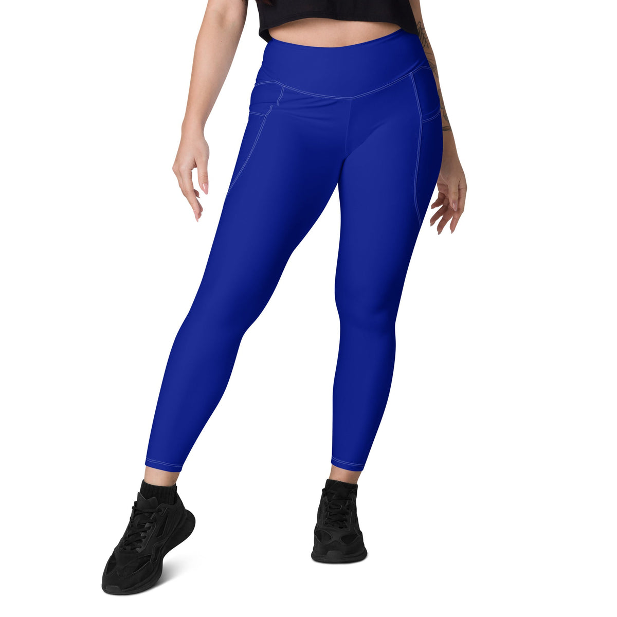 South Africa Blue Leggings with pockets - Conscious Apparel Store