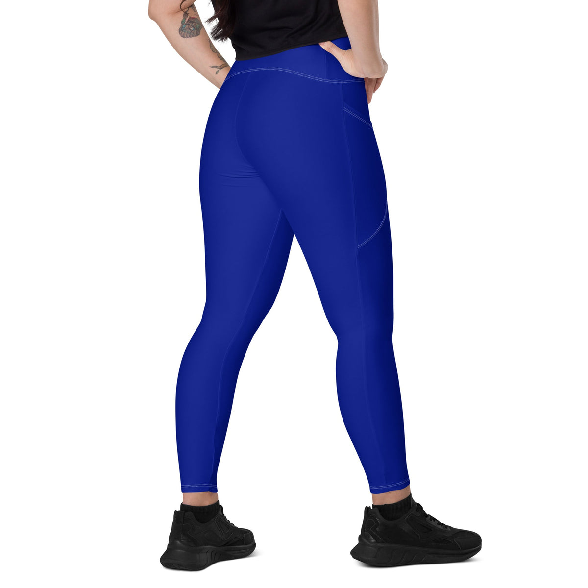 South Africa Blue Leggings with pockets - Conscious Apparel Store
