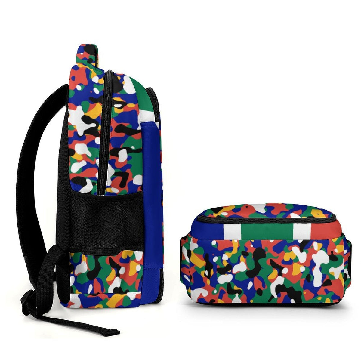 South Africa Flag Camo Casual Backpack - Conscious Apparel Store