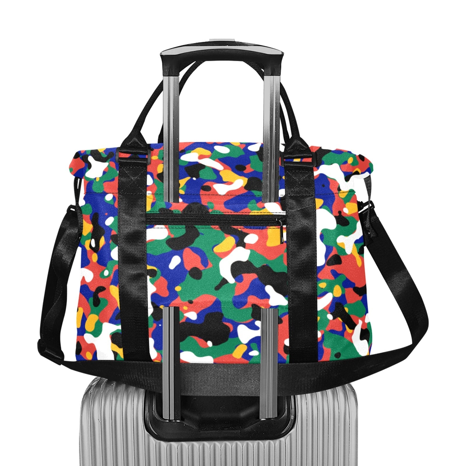 South Africa Flag Camo Large Capacity Duffle Bag - Conscious Apparel Store