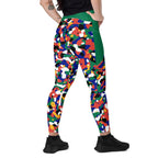 South Africa Flag Camo Leggings with pockets - Conscious Apparel Store