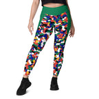 South Africa Flag Camo Leggings with pockets - Conscious Apparel Store