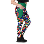 South Africa Flag Camo Leggings with pockets - Conscious Apparel Store