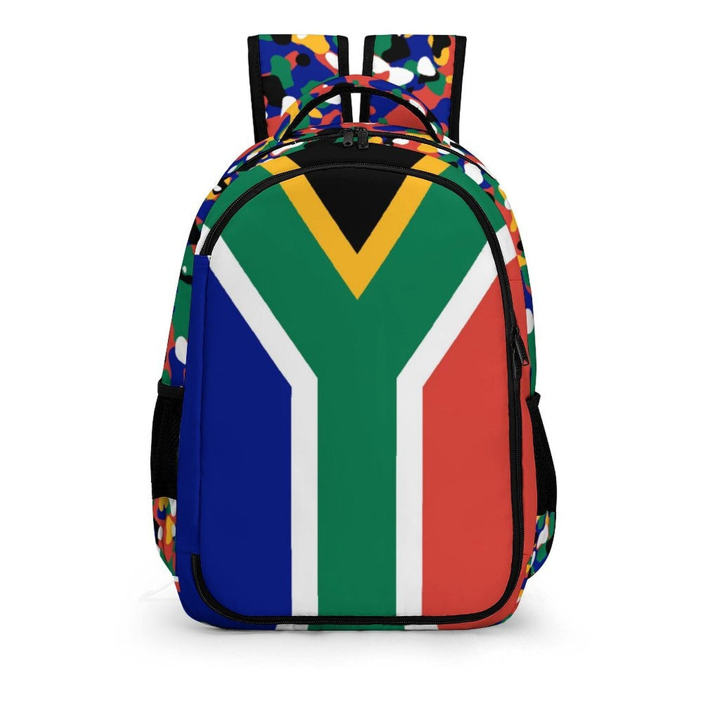 South Africa Flag Casual Backpack - Conscious Apparel Store