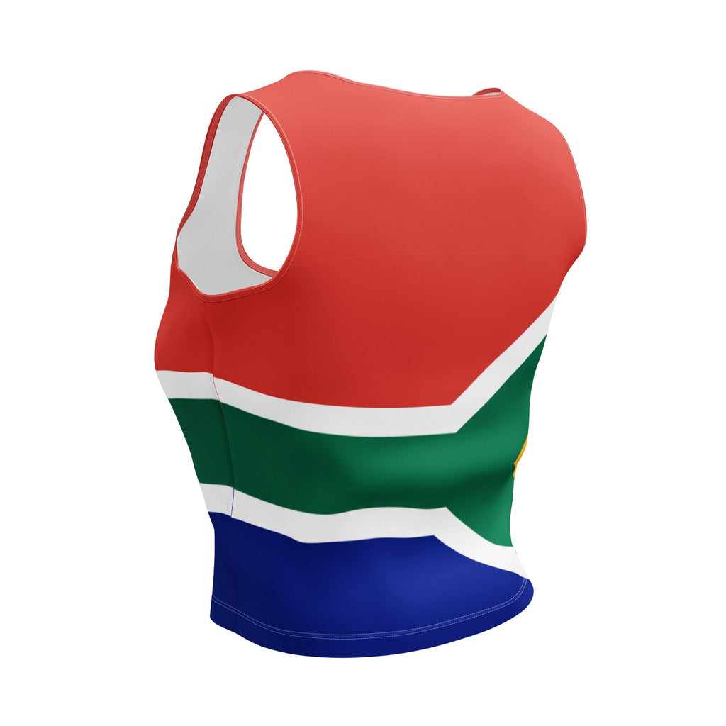 South Africa Flag Crop Top - Conscious Apparel Store