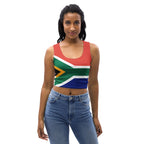 South Africa Flag Crop Top - Conscious Apparel Store