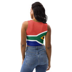 South Africa Flag Crop Top - Conscious Apparel Store