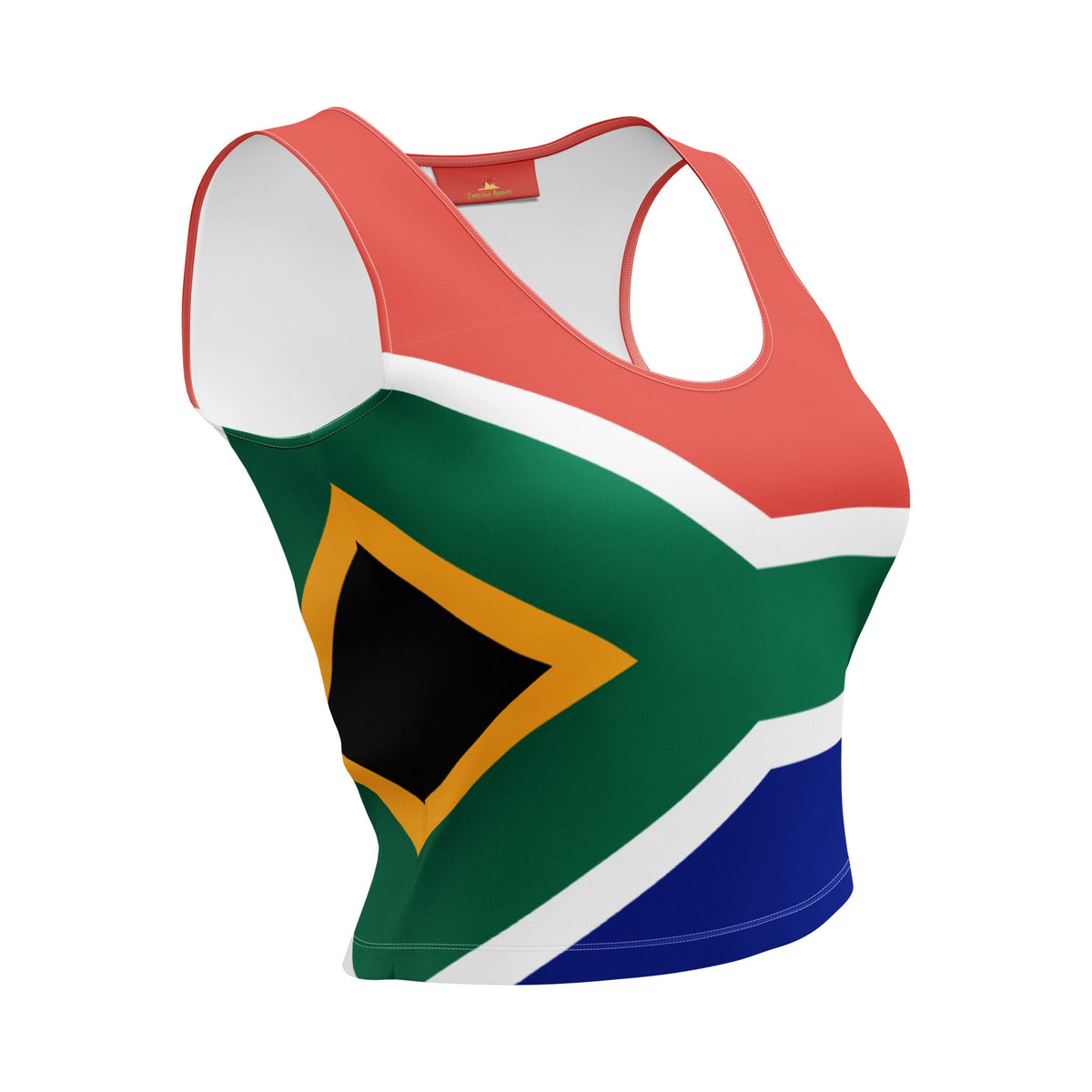 South Africa Flag Crop Top - Conscious Apparel Store
